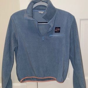 GUESS Cropped Half-zip Sherpa